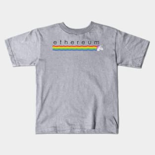 Ethereum unicorn Kids T-Shirt